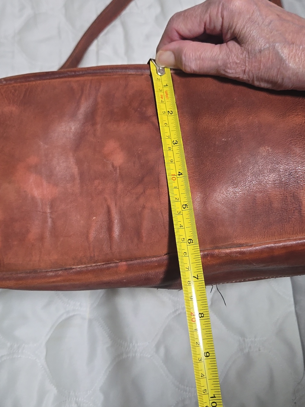 Idyllwind Braided Front Leather Shoulder Bag - Brown - Picture 12 of 13